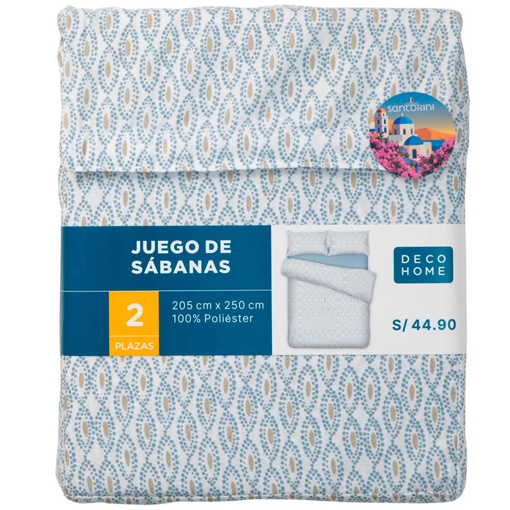 Sábanas DECO HOME Santorini Dis2 2 Plazas
