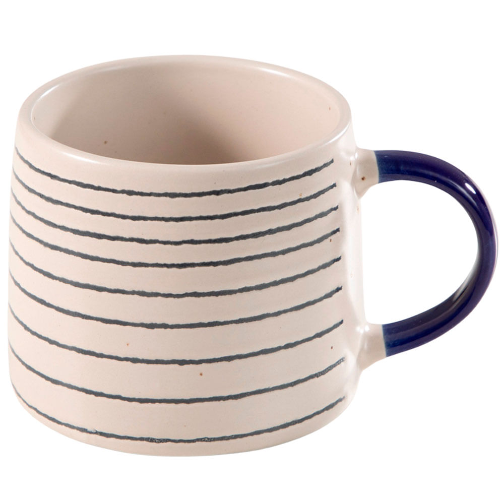 Taza DECO HOME Arena C/Azul Surtido Sntr