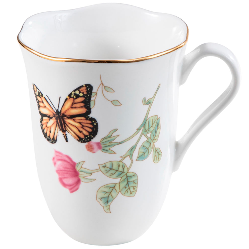 Taza DECO HOME Mariposas Surtida