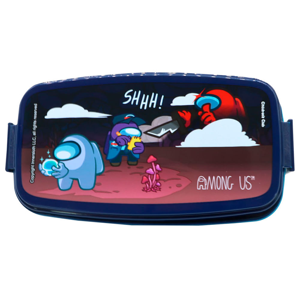 Táper AMONG US Pp 510ml Dos Niveles