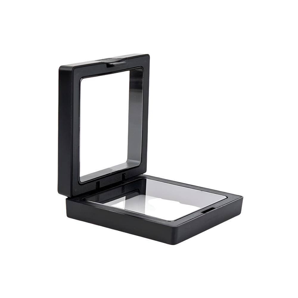Caja 3D Flotante para Joyería y coleccionables Negro