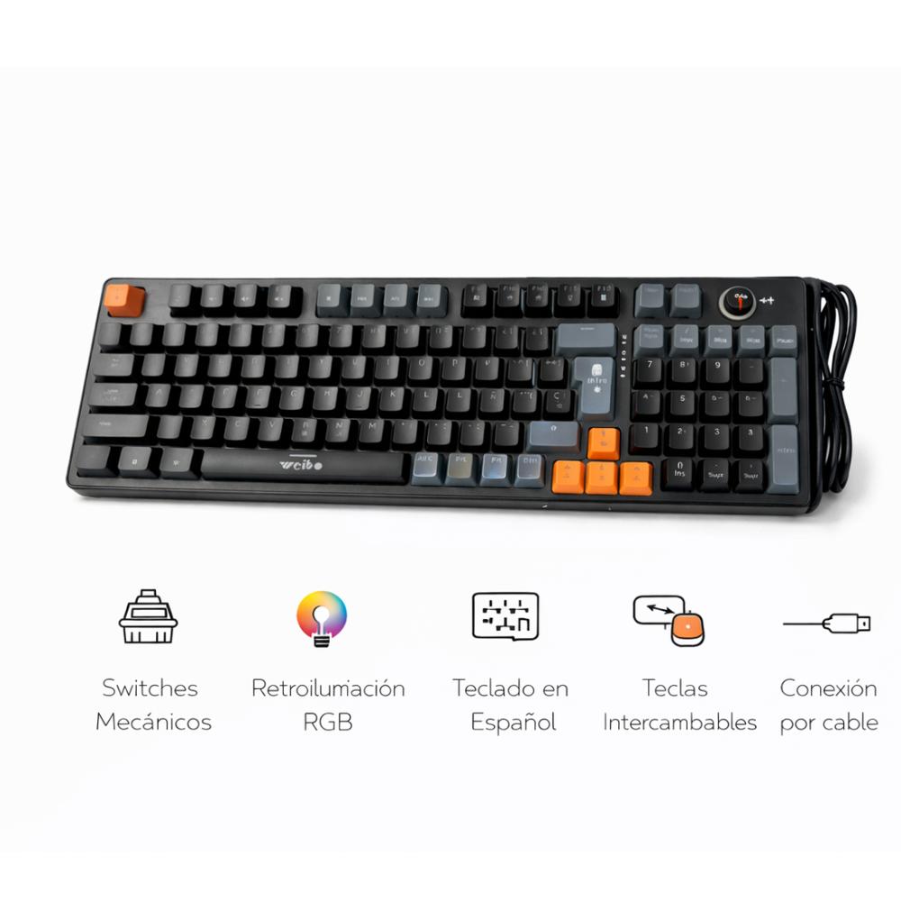 TECLADO RETROLUMINADO PARA COMPUTADORA