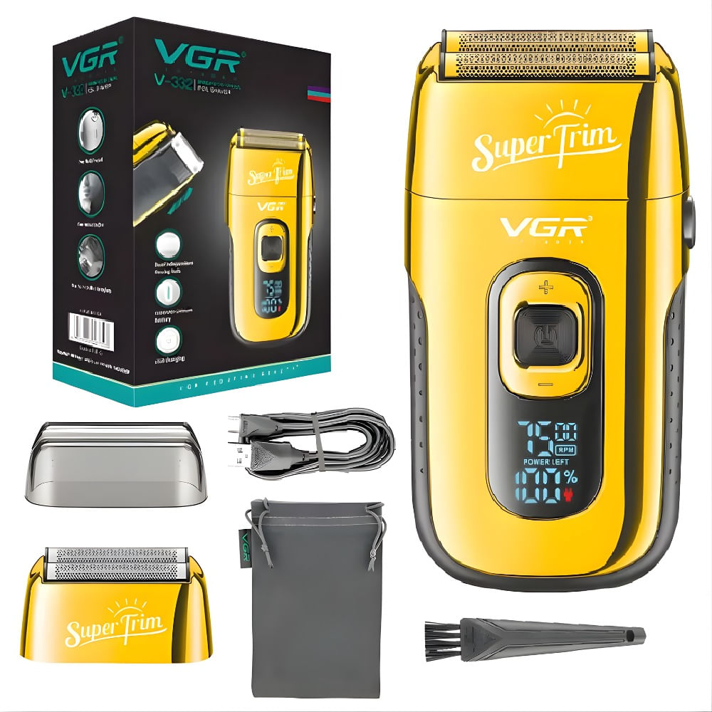 Afeitadora Eléctrica Vgr V-332 Hombre Barba Pro Afeitadora