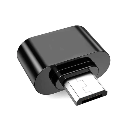 Adaptador de Alta Velocidad OTG Micro USB a USB - Negro