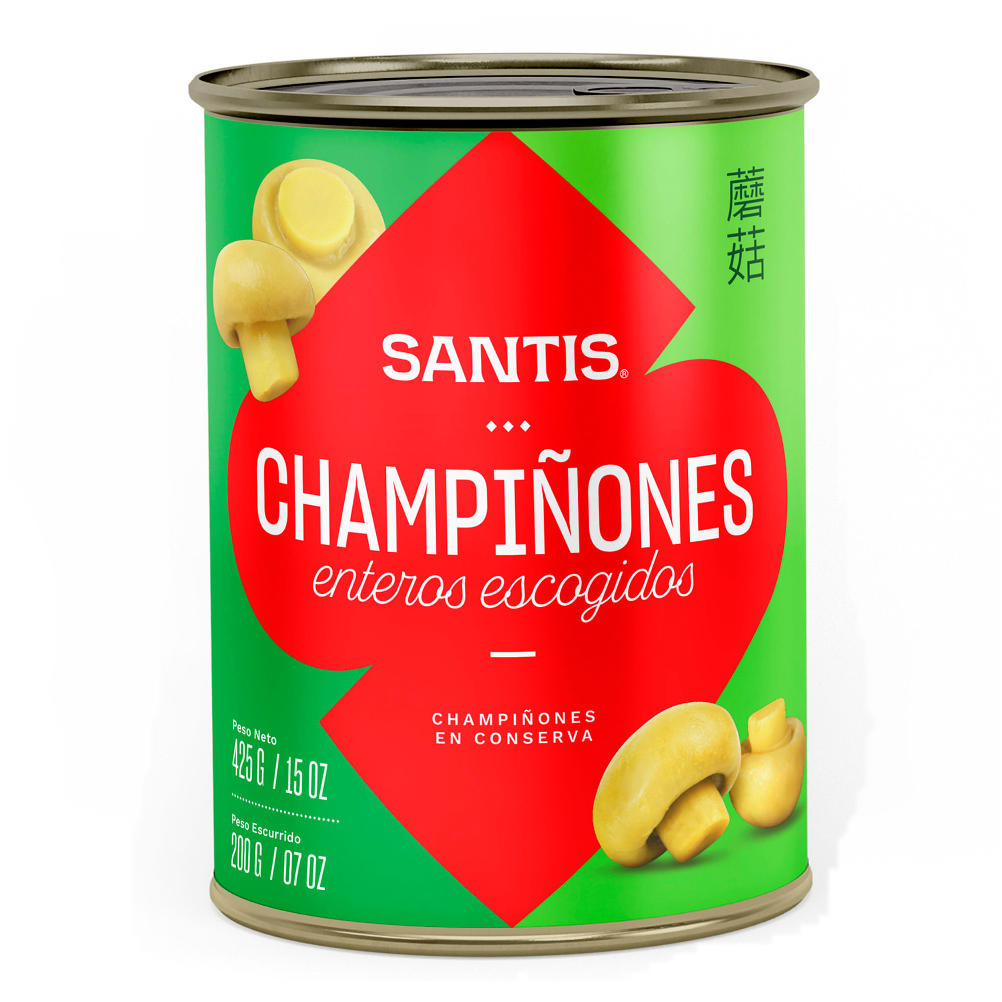 Champiñones SANTIS Frasco 425g
