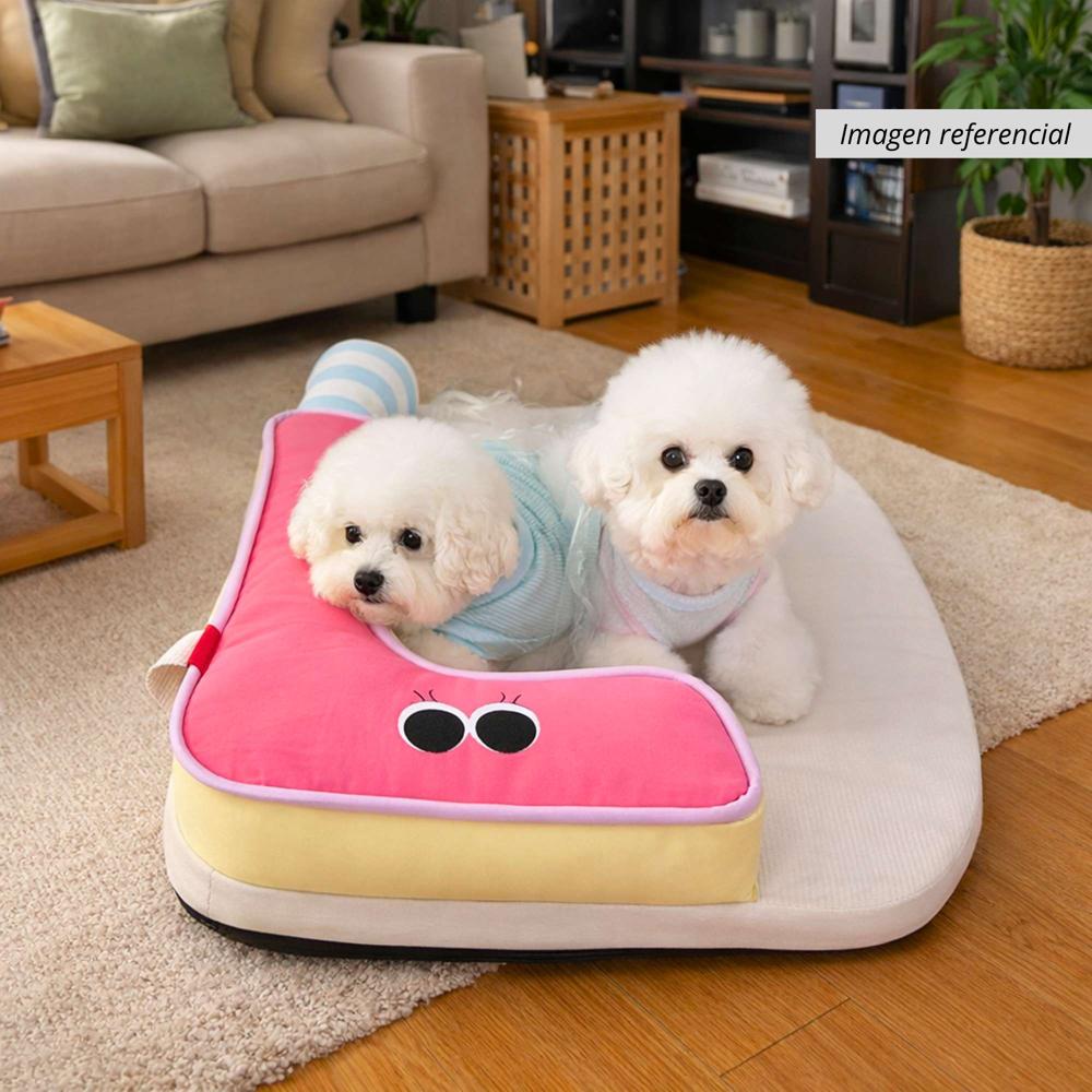 CozyPet Cama Forma de L para Perros Rosado