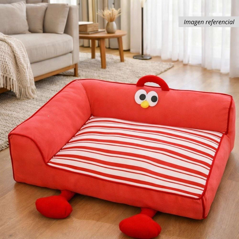 PetLounge Cama en Forma de L para Perros Rojo