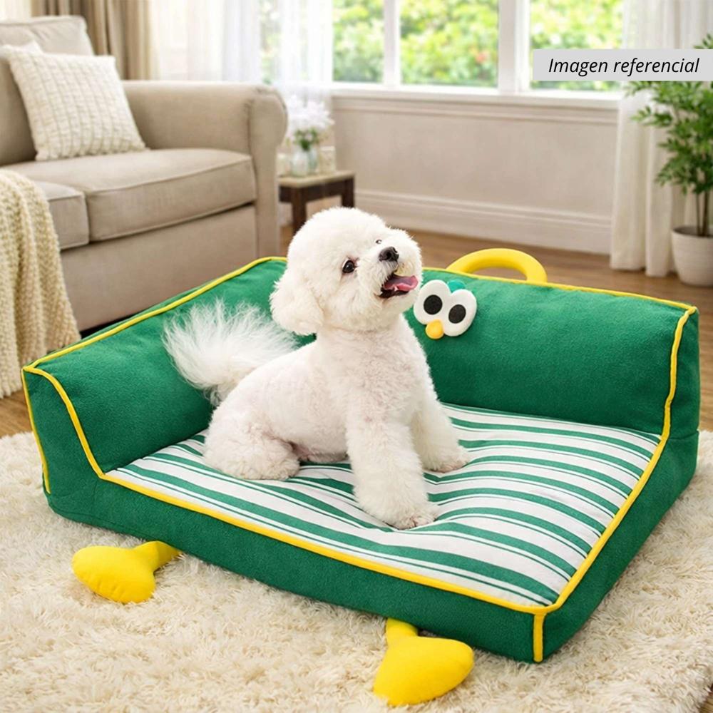 PetLounge  Cama en Forma de L para Perros Verde
