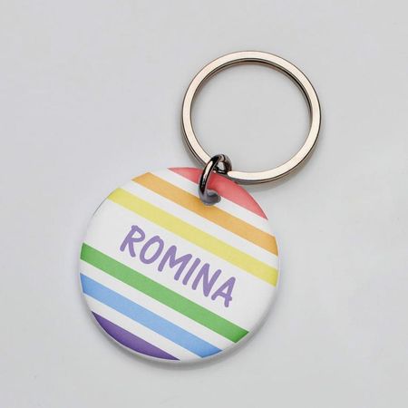 Placa de identificación perros gatos Verano Arcoiris