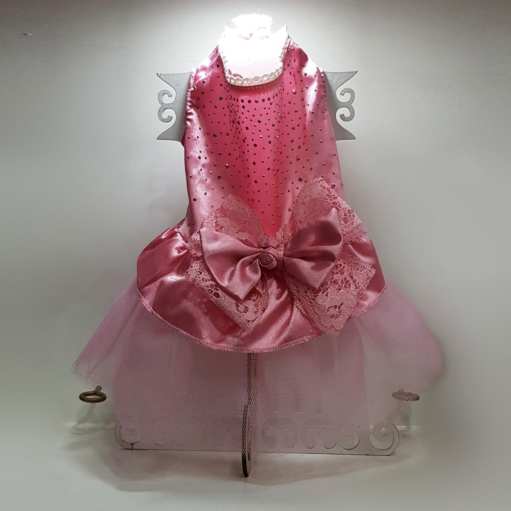 VESTIDO PARA MASCOTA CON TUL Y CIERRE VELCRO - TALLA XS
