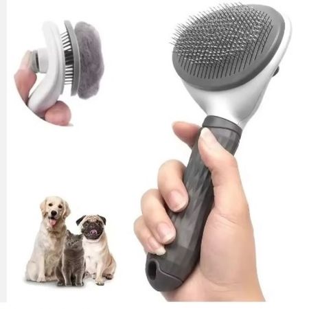 Cepillo con extractor de pelos para mascotas