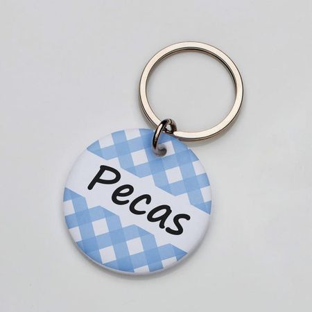 Placa de identificación perros gatos Mantel Celeste