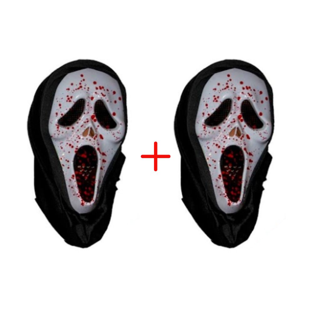 Pack Máscara Scream Sangre Halloween