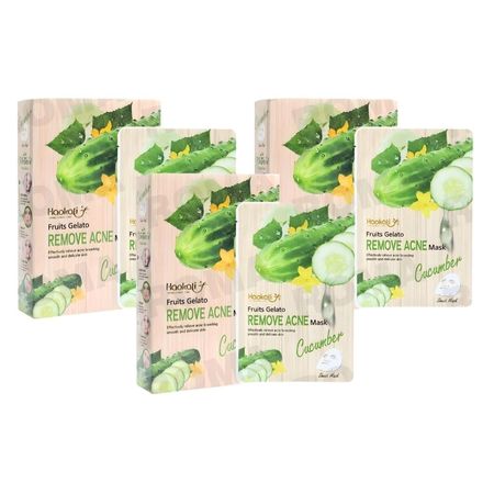 PACK 3 MASCARILLA FACIAL PEPINO 10UND WOKALI