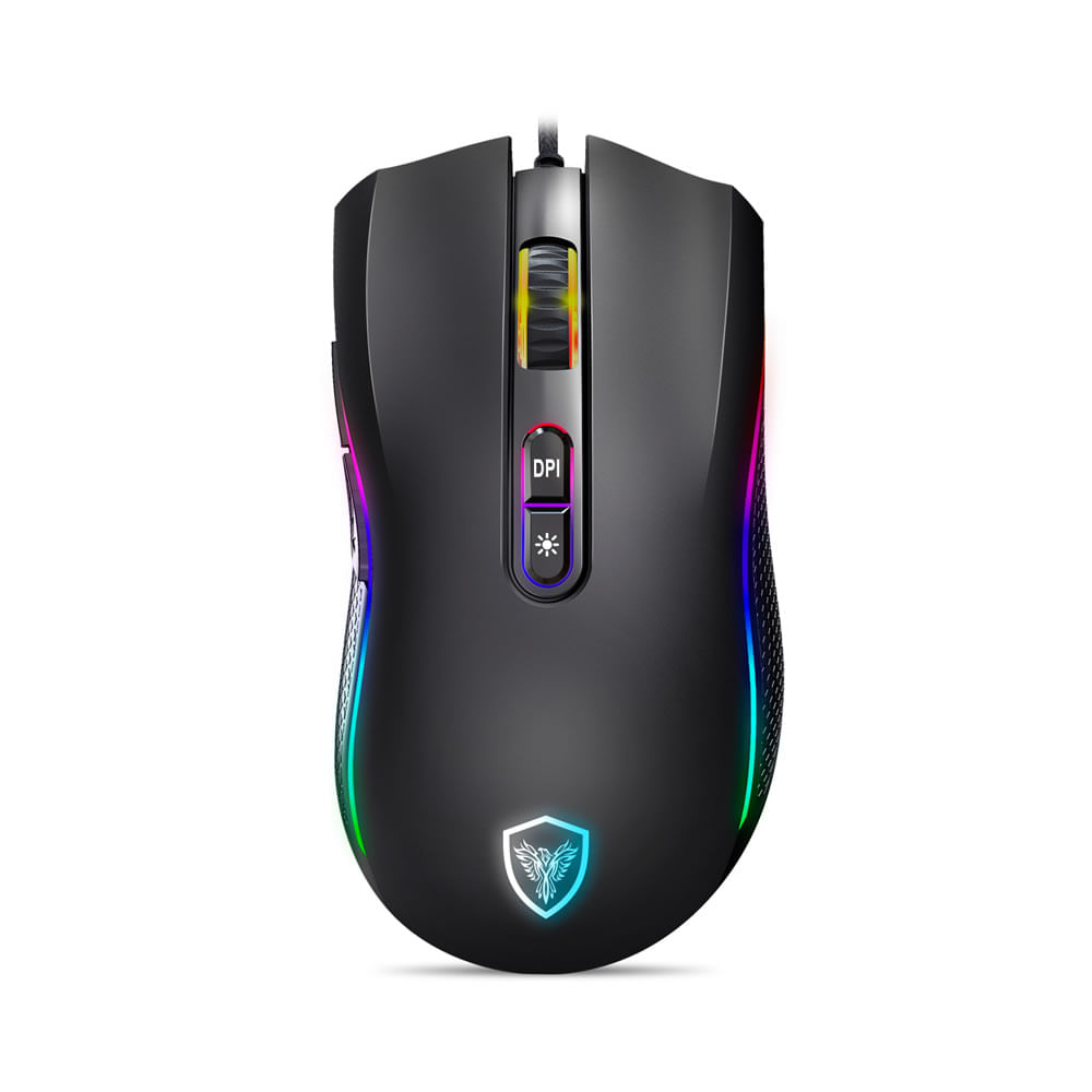 Mouse Gamer Kripton MIC GM800 Negro