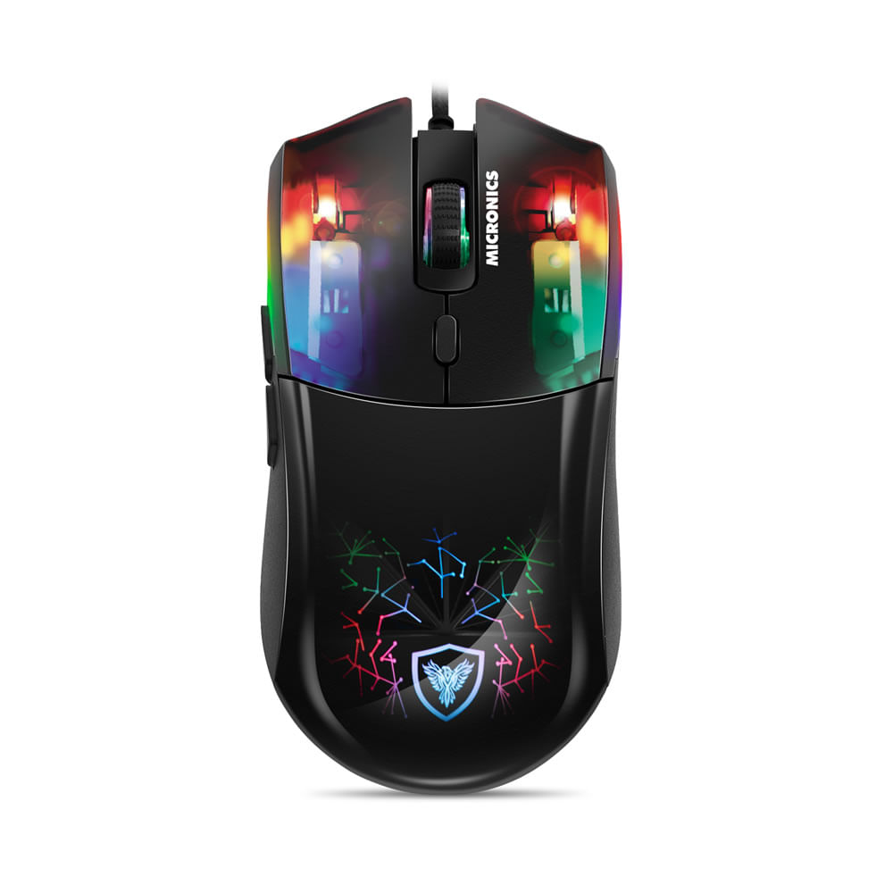 Mouse Gamer Neon MIC GM808 Negro