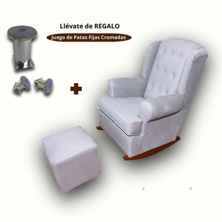 Mecedora de Lactancia Prado color Plata