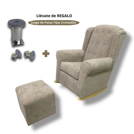 Sillon Mecedor de Lactancia Antifluido color Camell