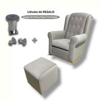 Sillon Mecedor de Lactancia Antifluido color BEIGGE Mod BOTONES
