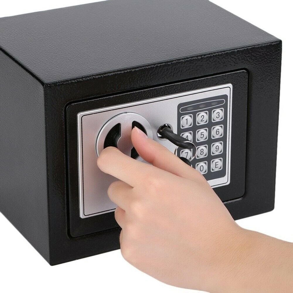 Caja Fuerte 6L de Seguridad Inteligente con Clave y Llave