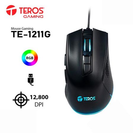 Mouse gamer Teros TE-1211G mouse para juegos con cable