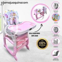 Silla de Comer Escritorio SUPER KITTY con Plato Pink