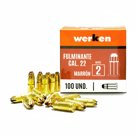 Fulminante marrón Cal. 22 x 100 unidades Werken