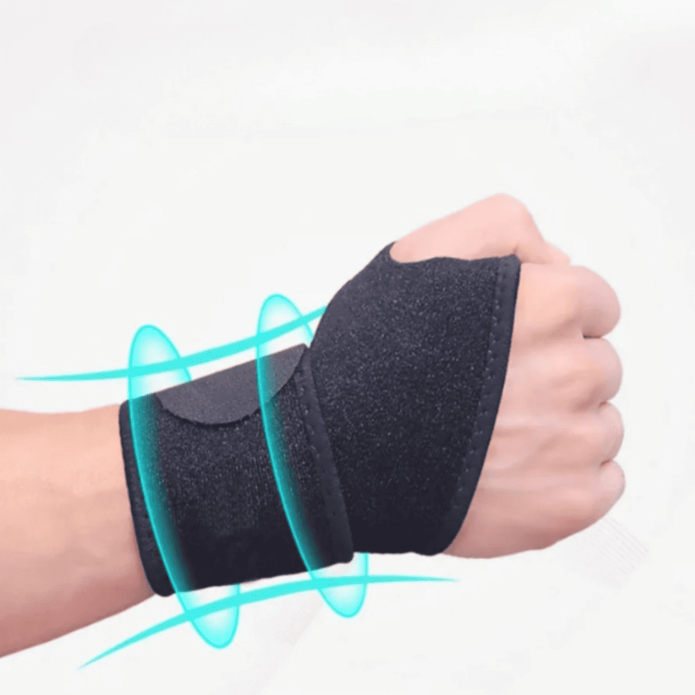 Muñequera de Neopreno Ajustable Soporte Deportivo y Ortopédico - Par