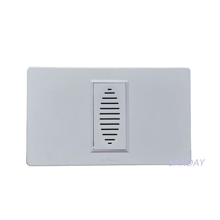 TIMBRE O CHICHARRA ZUMBADOR SIMPLE PLACA BLANCA Y DADO BLANCO SANDAY