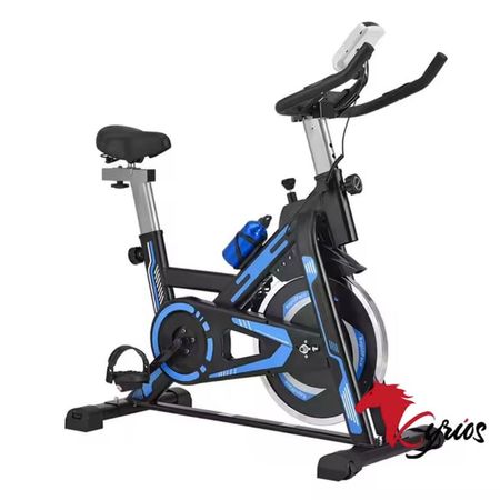 Bicicleta Estacionaria Volante De 12 Kg Color Azul