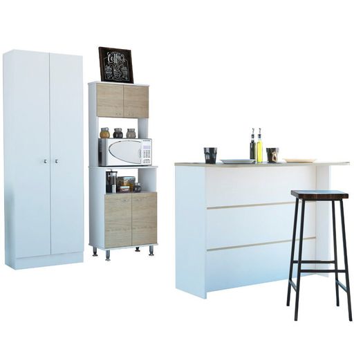 Mueble de Cocina Kitchen 54 - Blanco / Rovere