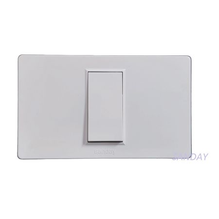 INTERRUPTOR CONMUTADOR DE 4 VIAS SIMPLE PLACA BLANCA Y DADO BLANCO SANDAY