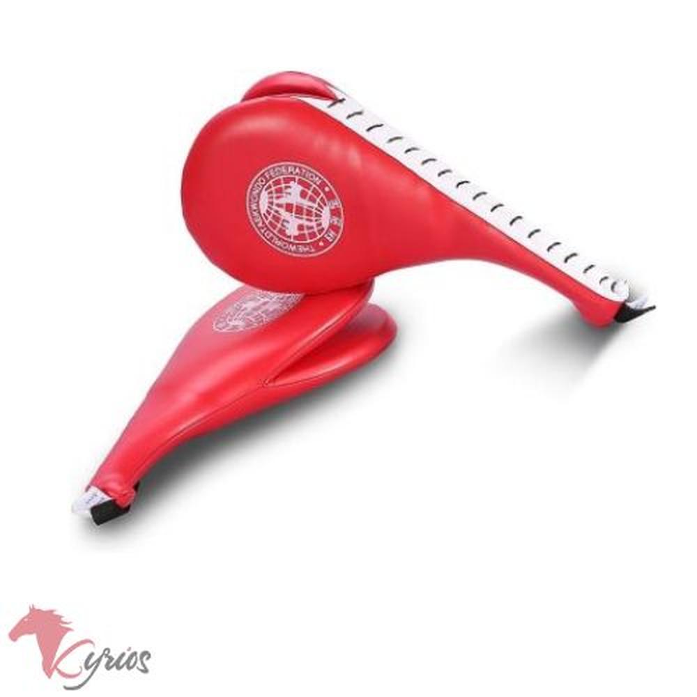 Paleta Doble Para Taekwondo Karate Box - Rojo