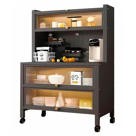 Estante Organizador Multiuso de 80cm para Cocina | Negro