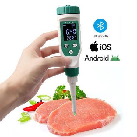 Medidor de PH y Tempertura Multipropósito con Bluetooth - YY-1030
