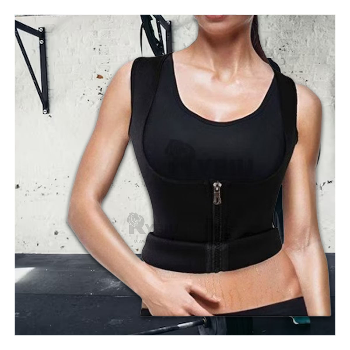 Chaleco con Cierre para Dama en Talla L Y+Stickers