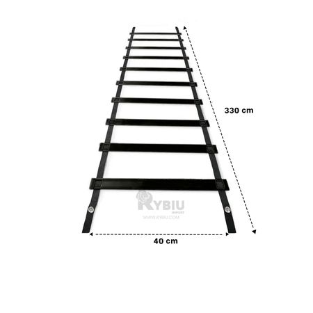 Escalera Resistente y Multiusos en Negro Y+Stickers