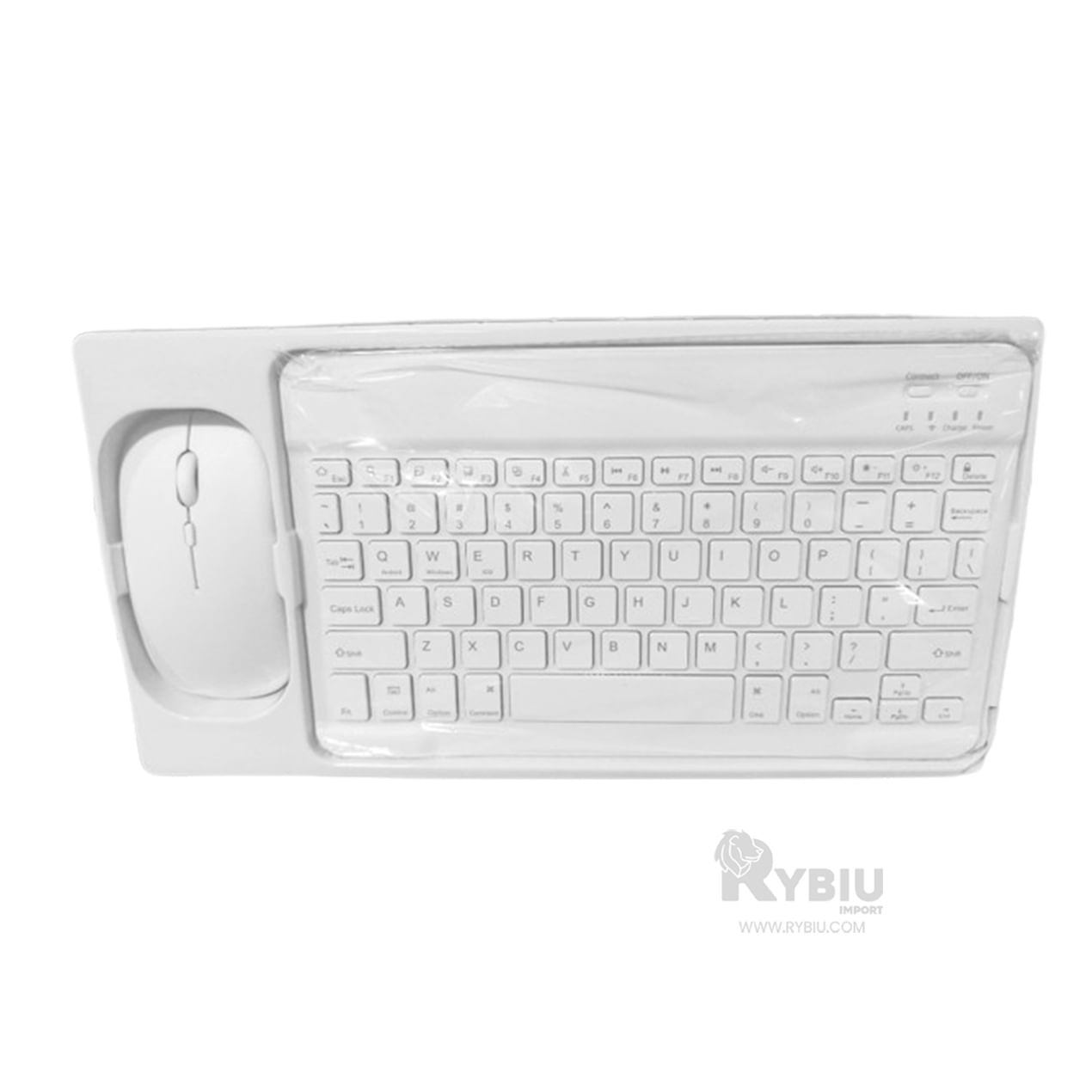 Conjunto de Teclado y Mouse en Blanco Y+Post-it adhesivos