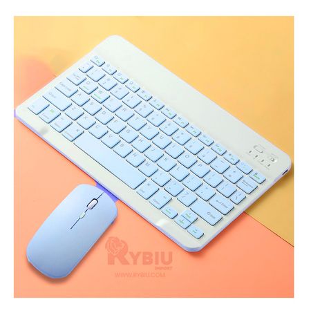 Kit con Conexión Bluetooth en Color Celeste Y+Stickers