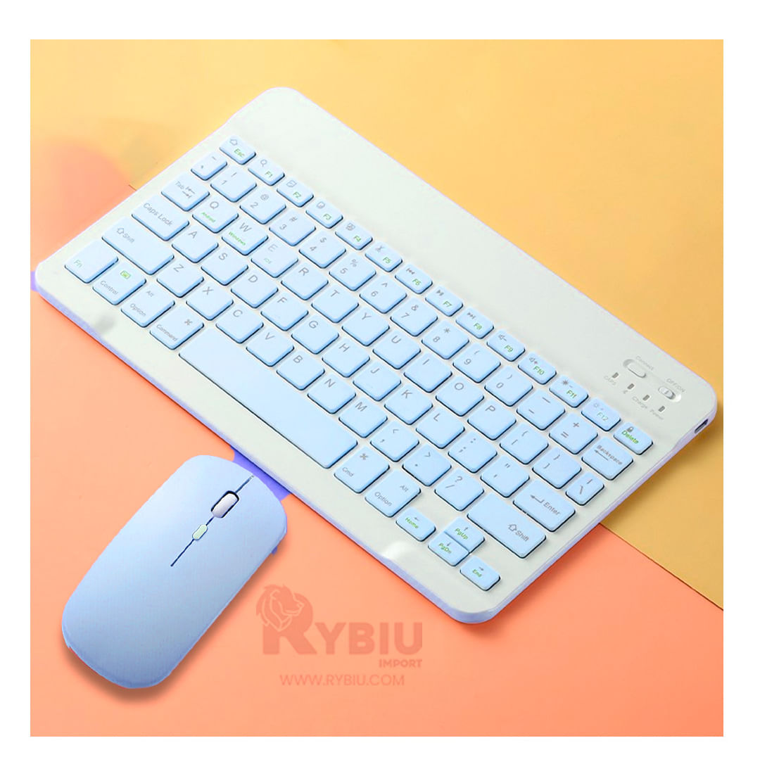 Kit con Conexión Bluetooth en Color Celeste Y+Stickers