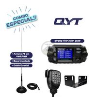 Combo Radio Base QYT8900D Vhf Uhf- Kit Antena Retevis - Base imantada