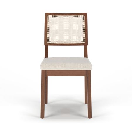 Pack De 2 Sillas De Comedor Rattan Sao Paulo de Lino Beige