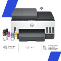 Impresora Multifuncional HP Smart Tank 750 Sistema Continuo, Color, Wi-Fi, Ethernet, ADF, Dúplex (Impresión a doble cara), HP App