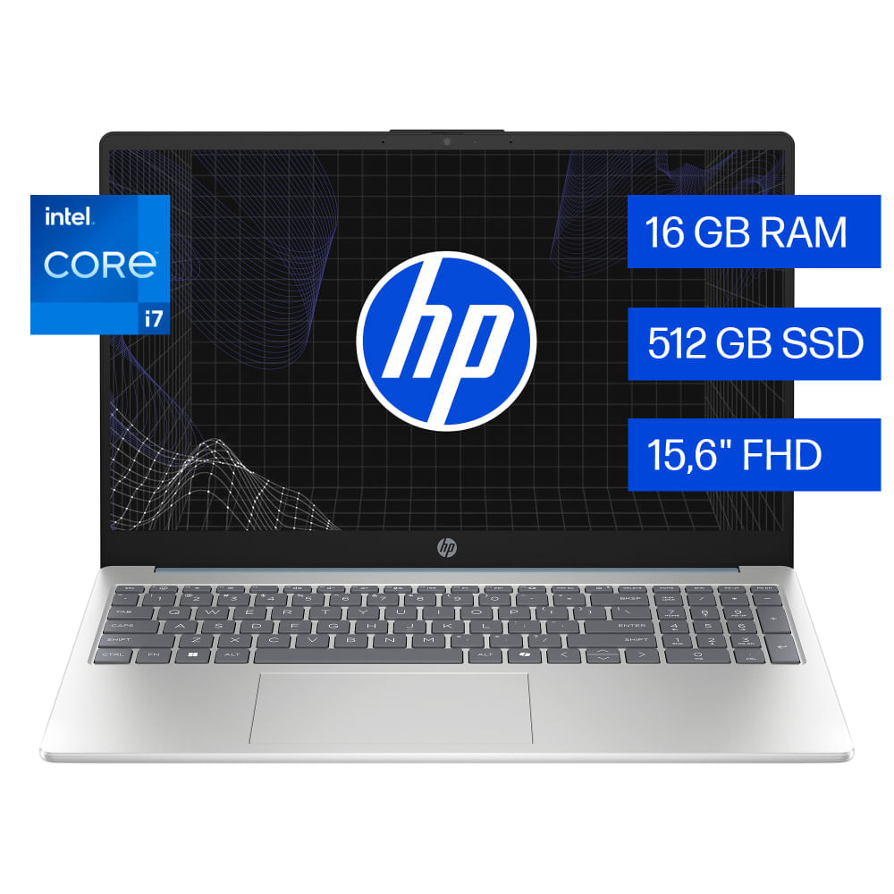 Laptop HP Intel® Core™ i7-1355U 15-fd0271la I7-1355U 16GB RAM 512GB SSD 15.6""