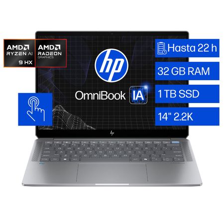 Laptop HP AMD Ryzen™ AI 9 HX 375 14-fd0001la R9-375HX 32GB RAM 1TB 14