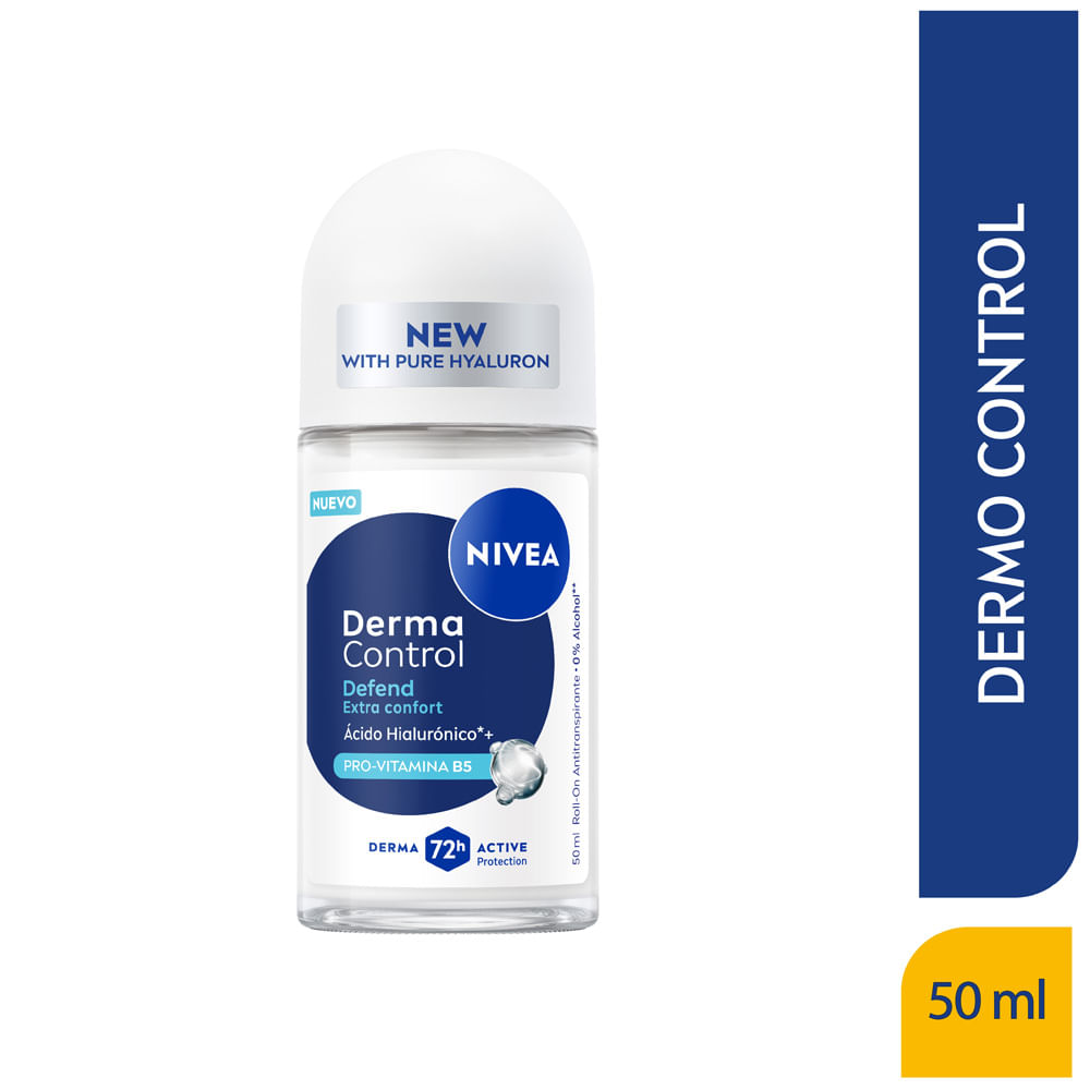 Desodorante para Mujer en Roll On NIVEA Derma Control Defend Frasco 50ml