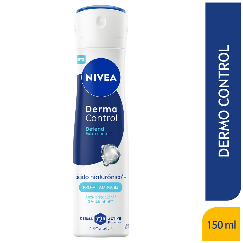 Desodorante para Mujer en Aerosol NIVEA Derma Control Defend Frasco 50ml