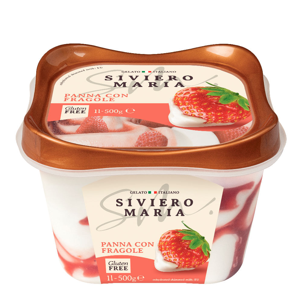 Crema con Fresa SIVIERO MARIA Pote 1L