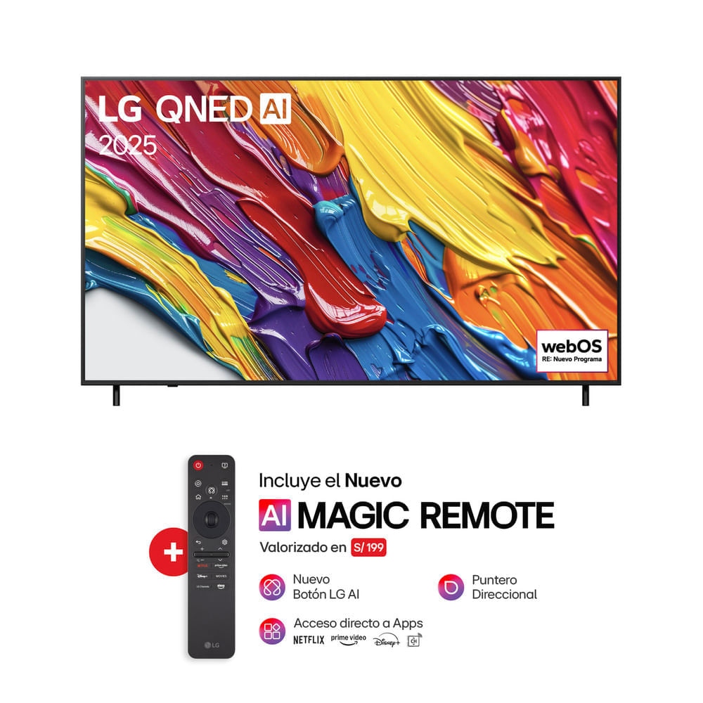 Televisor LG 55"" QNED 4k ThinQ AI 55QNED82ASG