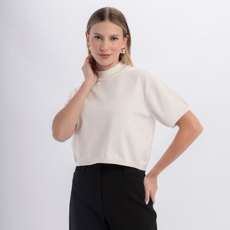 Chompa Mujer Malabar Shorty Blanco Talla S